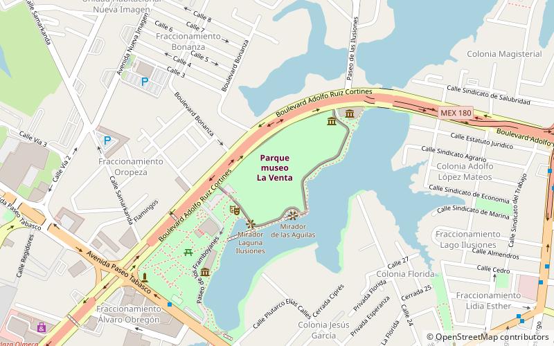 La Venta Museum-Park location map