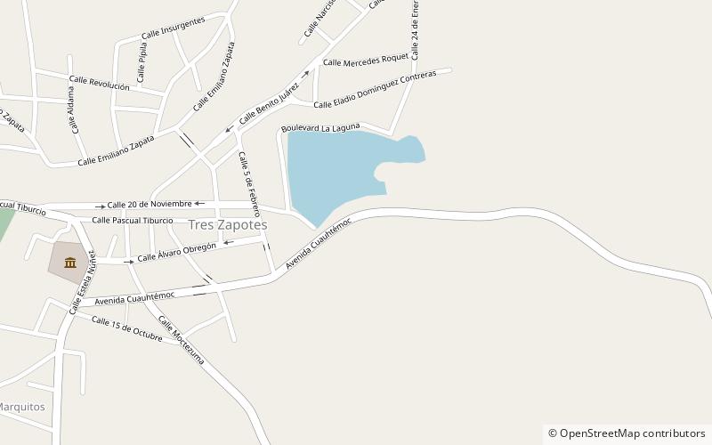 Tres Zapotes location map