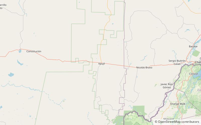Xpujil location map