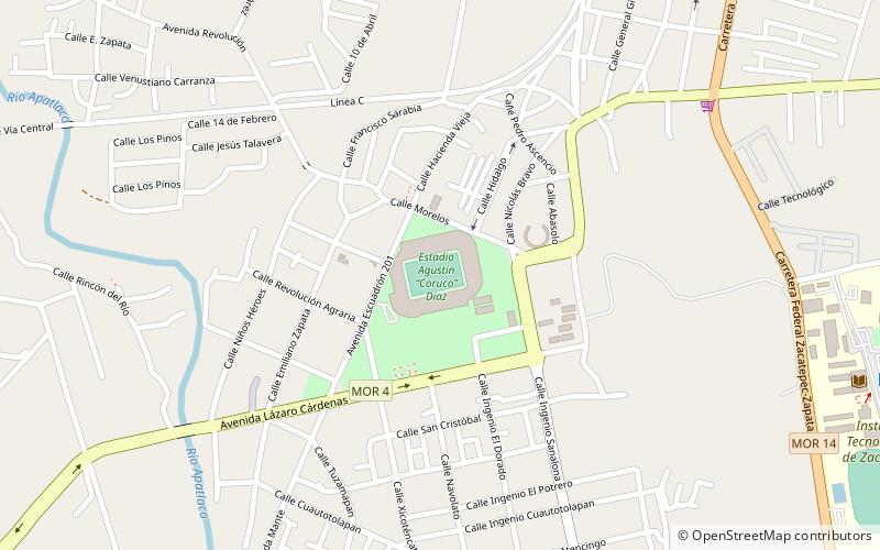 Estadio Coruco Díaz location map