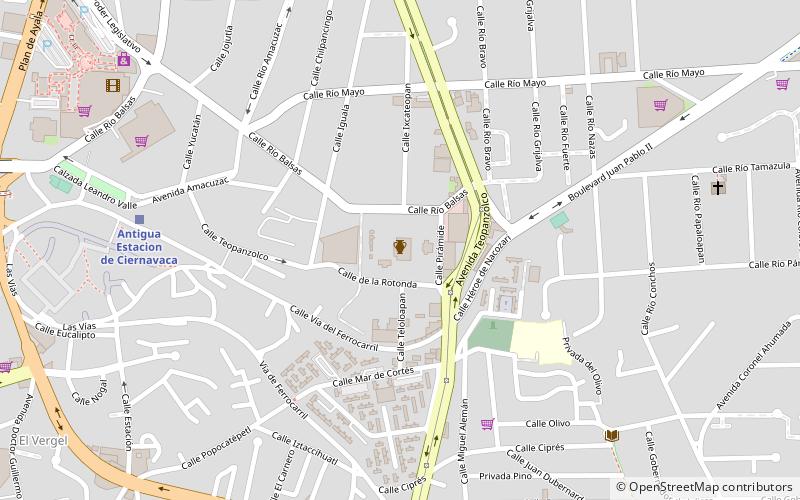 Teopanzolco location map