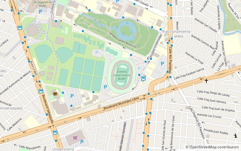 Estadio Universitario BUAP location map