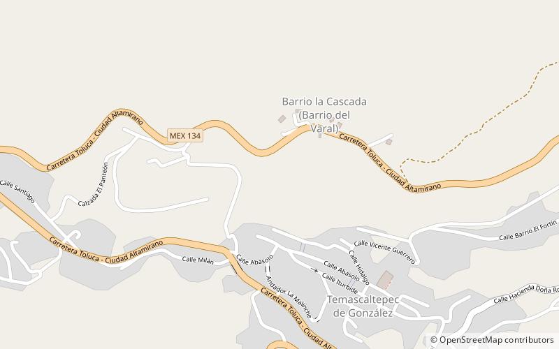Temascaltepec de González location map