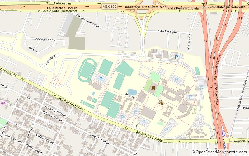 estadio templo del dolor location map