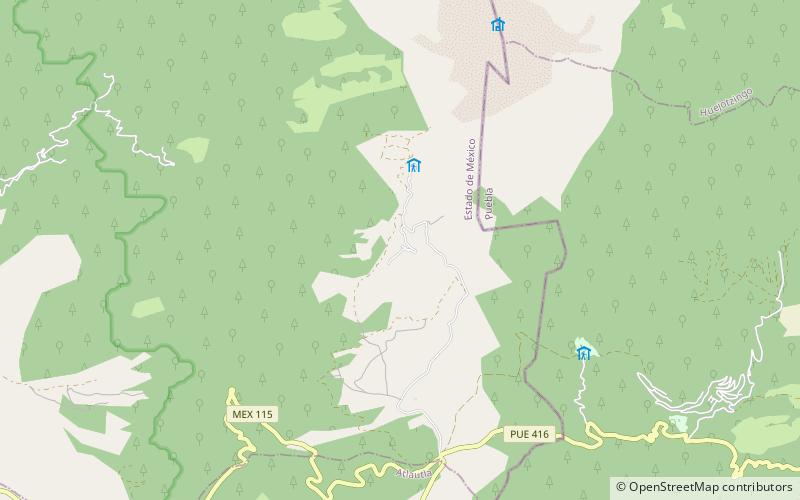 Altzomoni location map