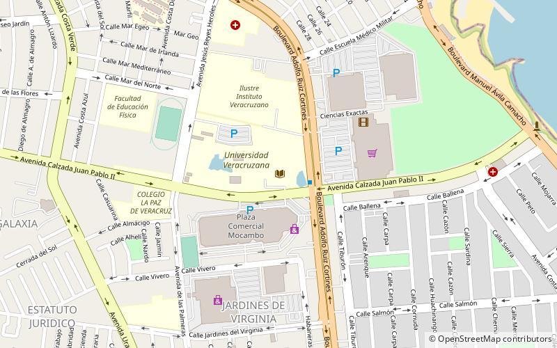 Estadio USBI location map