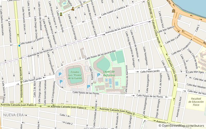estadio universitario beto avila veracruz location map