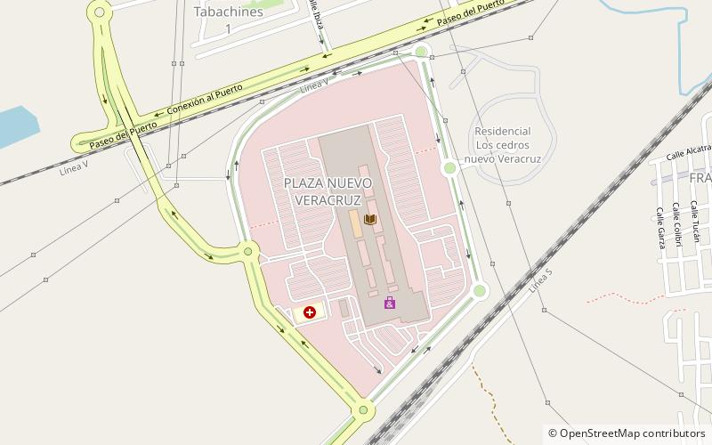 Plaza Nuevo Veracruz location map