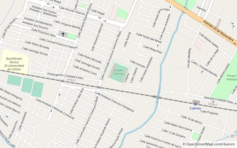 Estadio Colima location map