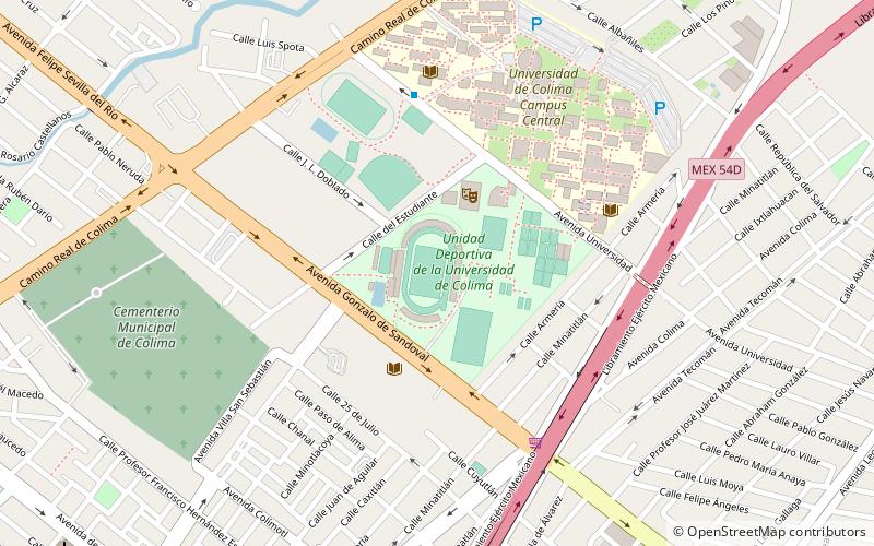 Estadio Olímpico Universitario de Colima location map