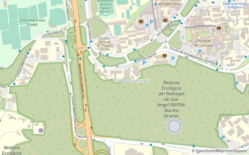 Universidad Nacional Autónoma de México location map