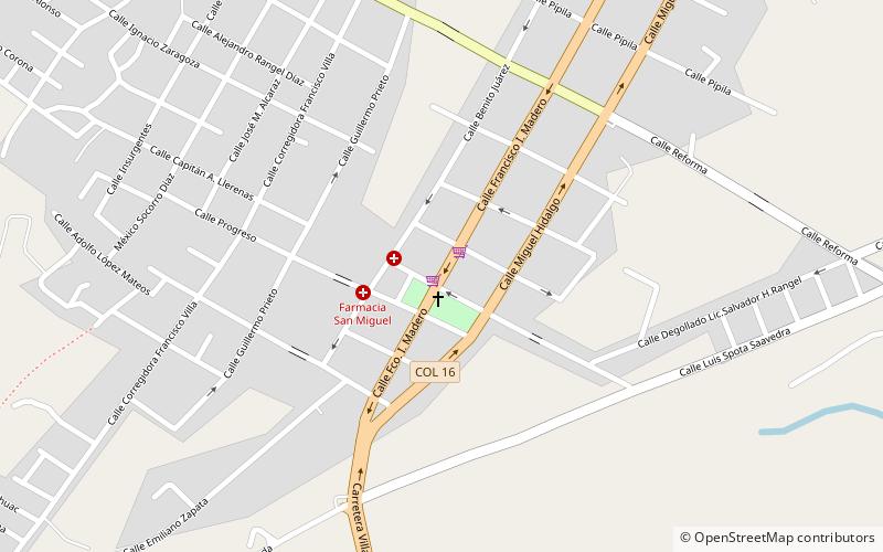 Comala location map