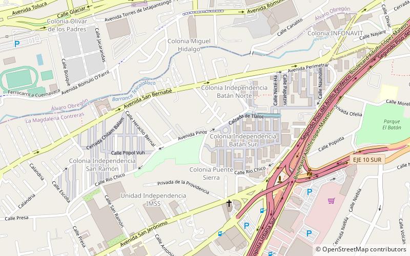 la magdalena contreras ciudad de mexico location map