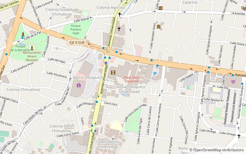 Plaza Oasis Coyoacán location map