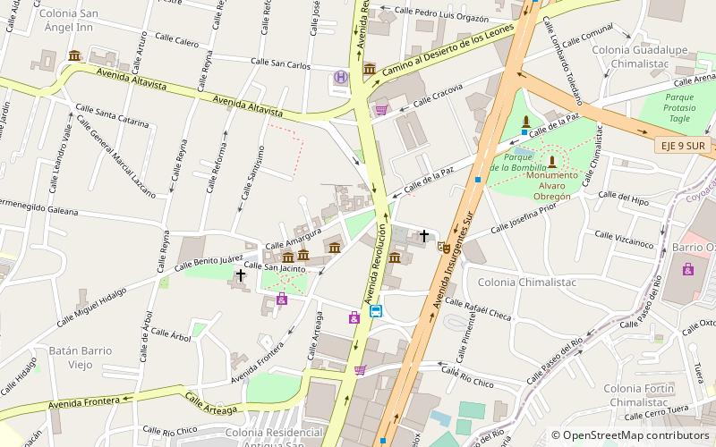 El Carmen complex location map