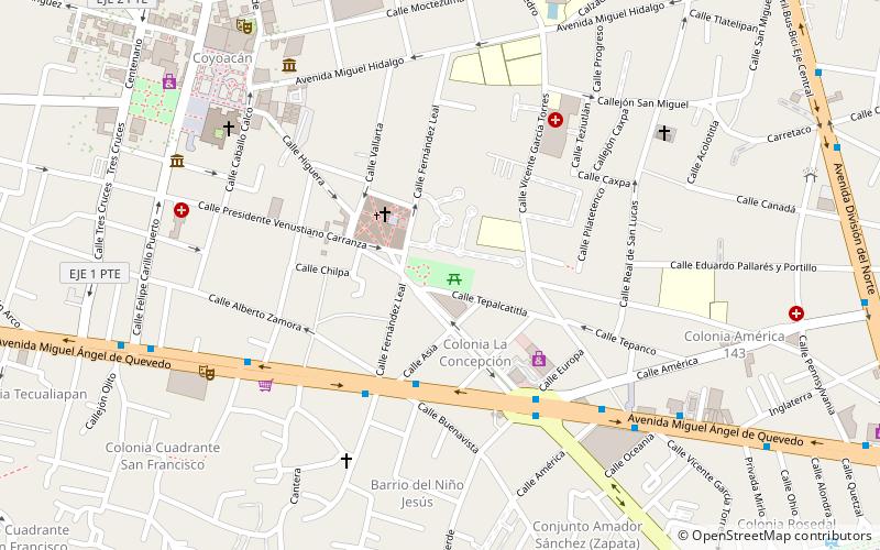 frida kahlo mexico city location map