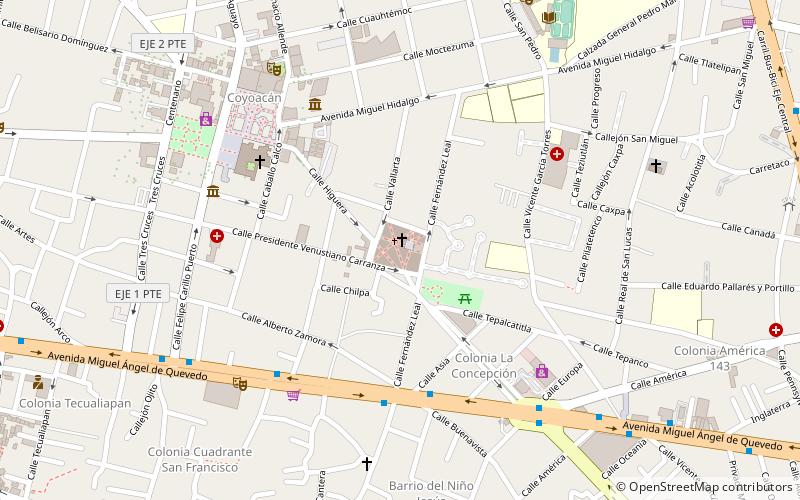 capilla de la purisima concepcion mexico city location map