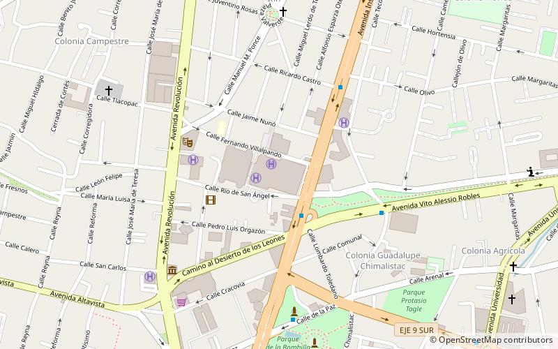 insurgentes ice rink ciudad de mexico location map