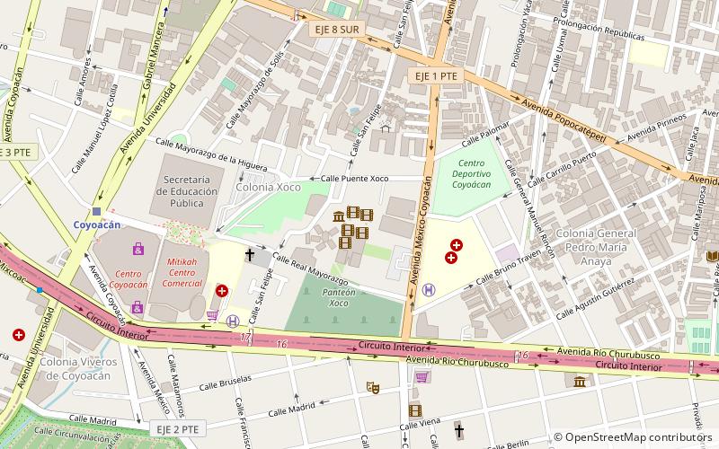 Cineteca Nacional location map