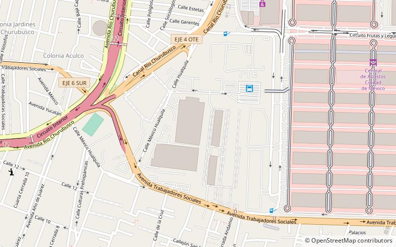 La Nueva Viga Market location map