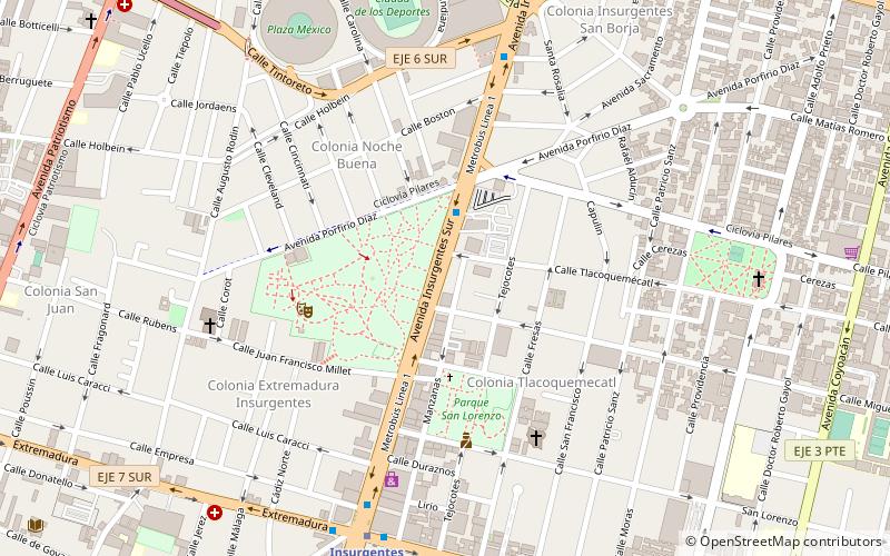 Parque Hundido location map