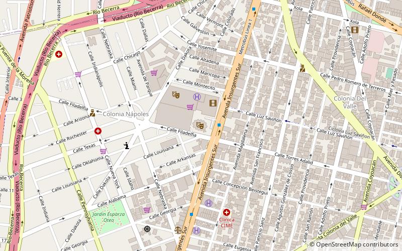 Polyforum Siqueiros location map