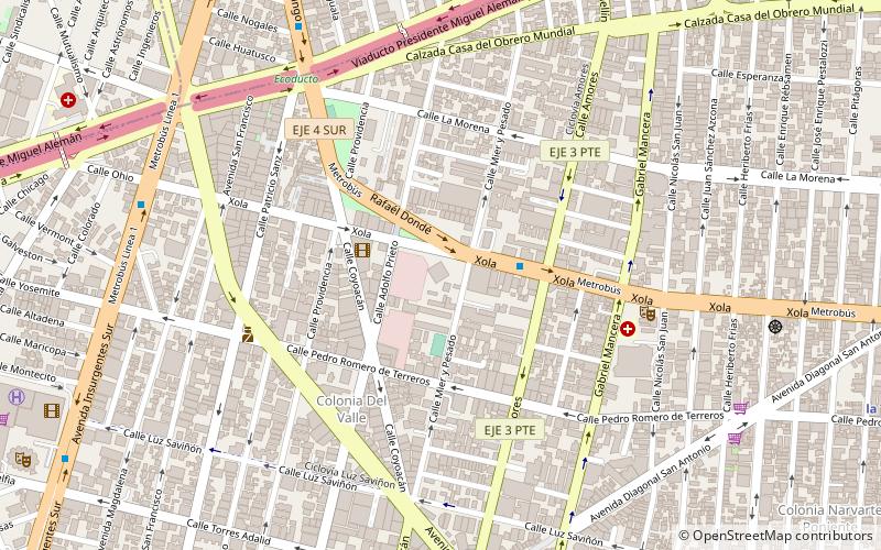 Torre Axa México location map