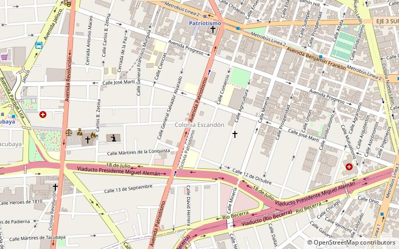 Colonia Escandón location map