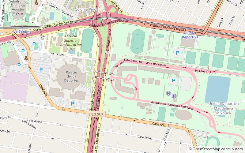 magdalena mixhuca sports city miasto meksyk location map