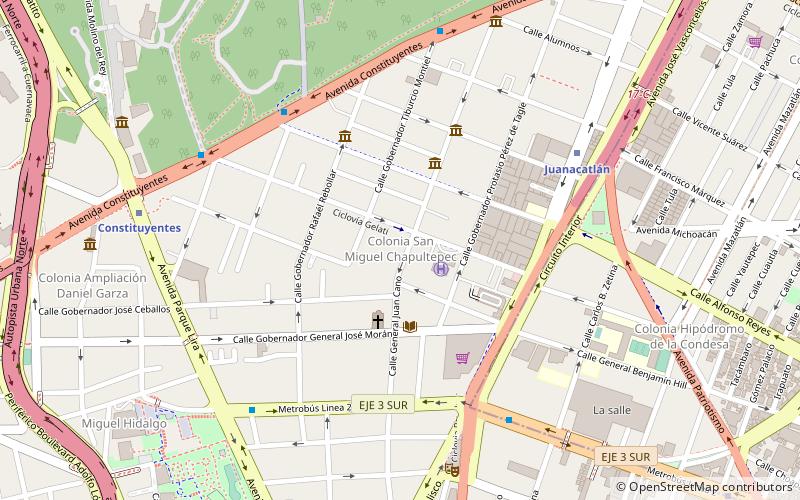San Miguel Chapultepec location map