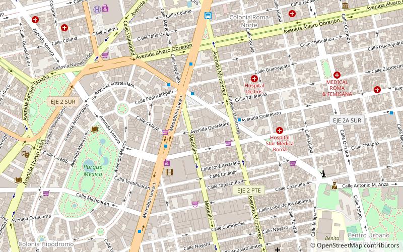 Mercado Roma location map