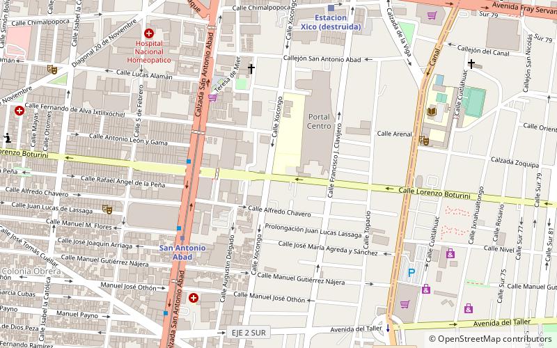 colonia transito mexiko stadt location map
