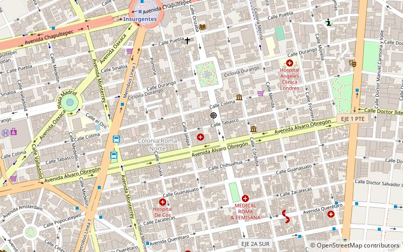 Galería OMR location map