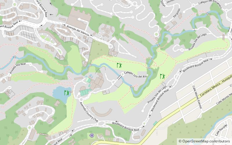 Bosque Real Country Club location map