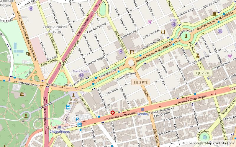 Torre Reforma location map