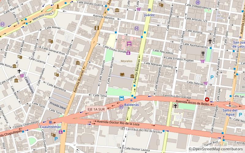 Biblioteca de México José Vasconcelos location map