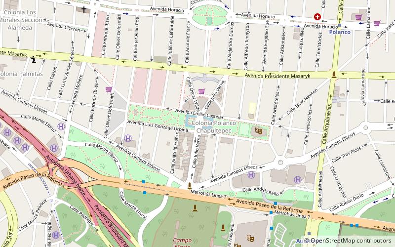 Parque Lincoln location map