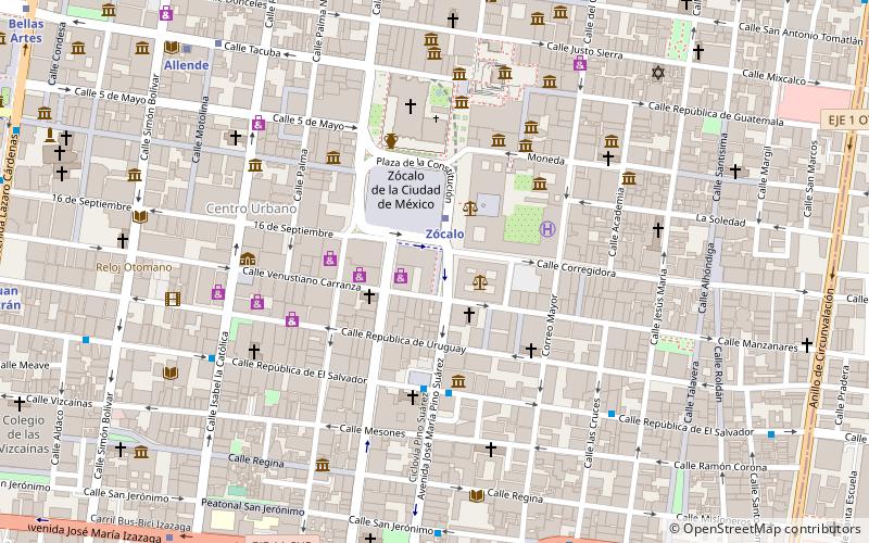 Plaza Tenochtitlán location map