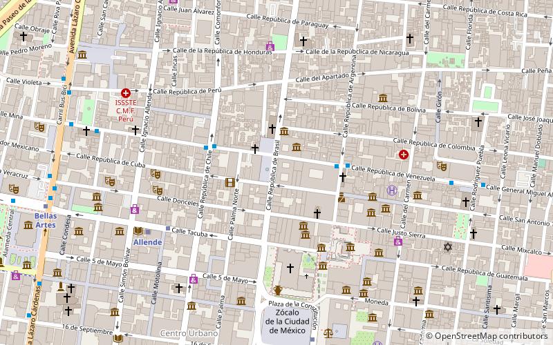 Edificio de la antigua Aduana de la Ciudad de México location map