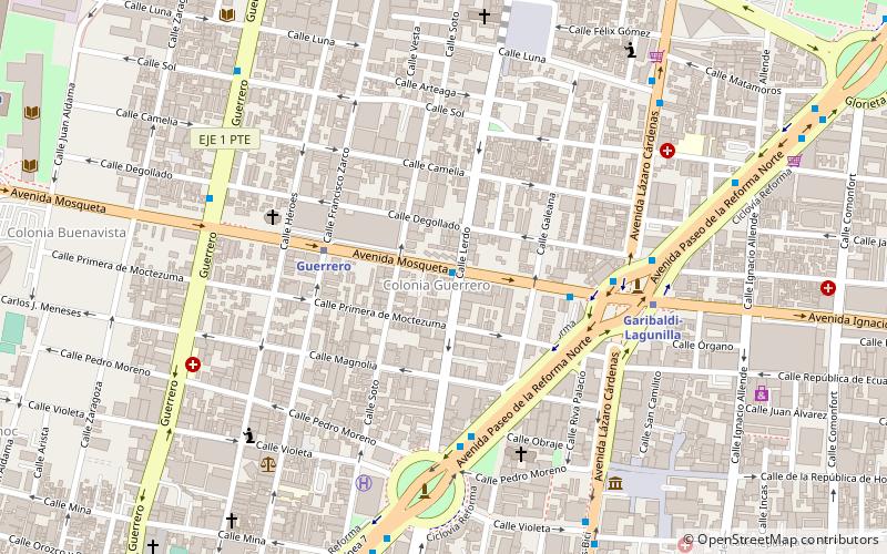 Colonia Guerrero location map