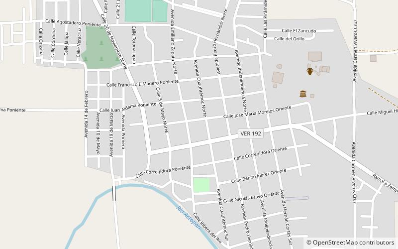 Cempoala location map