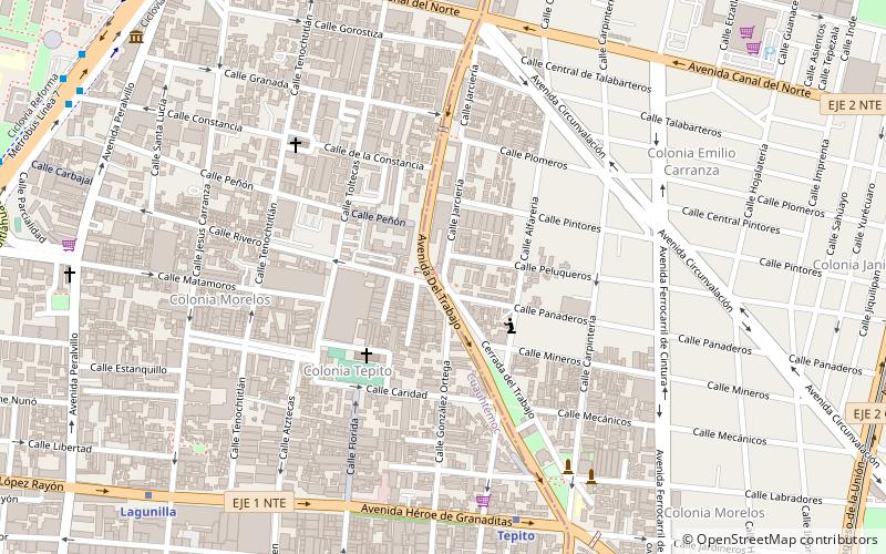 Colonia Morelos location map