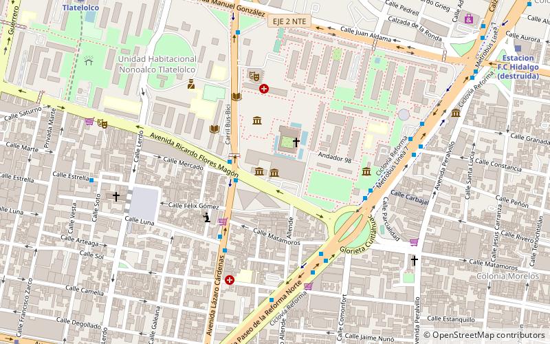 Zona Arqueológica de Tlatelolco location map
