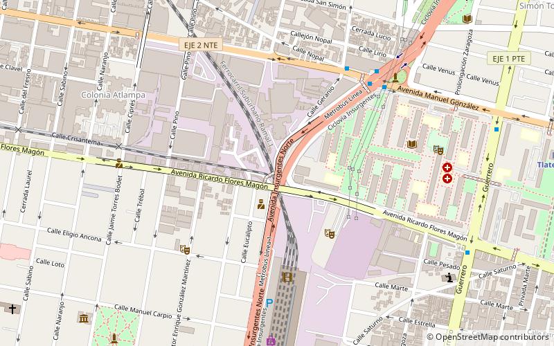Avenida de los Insurgentes location map