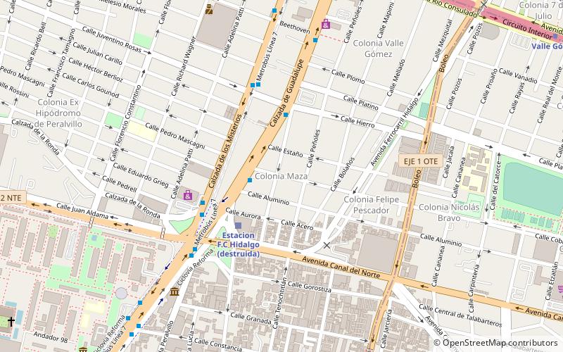 maza mexico city location map