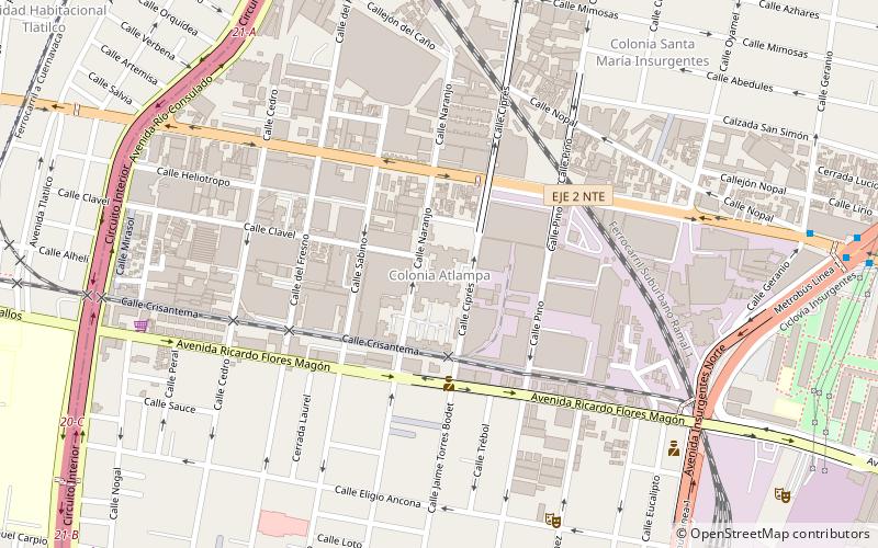 Colonia Atlampa location map