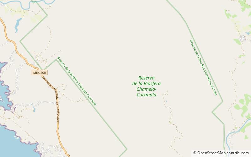 Chamela-Cuixmala Biosphere Reserve location map