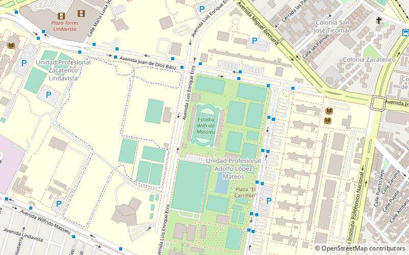 Estadio Wilfrido Massieu location map