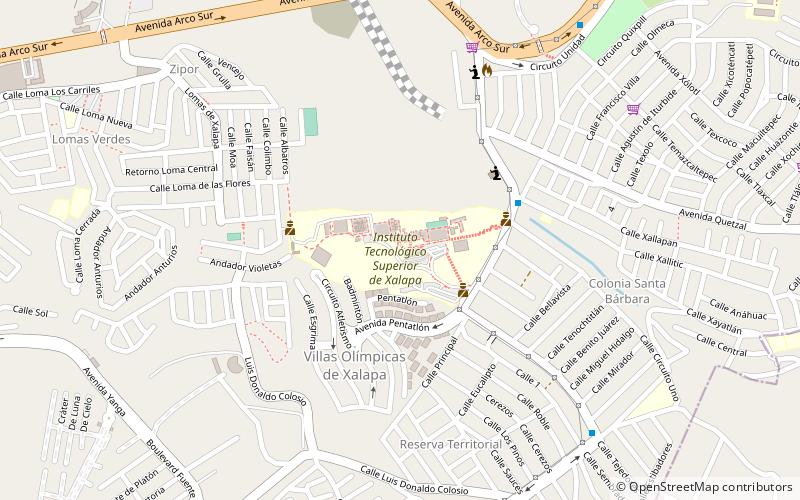 instituto tecnologico superior de xalapa location map