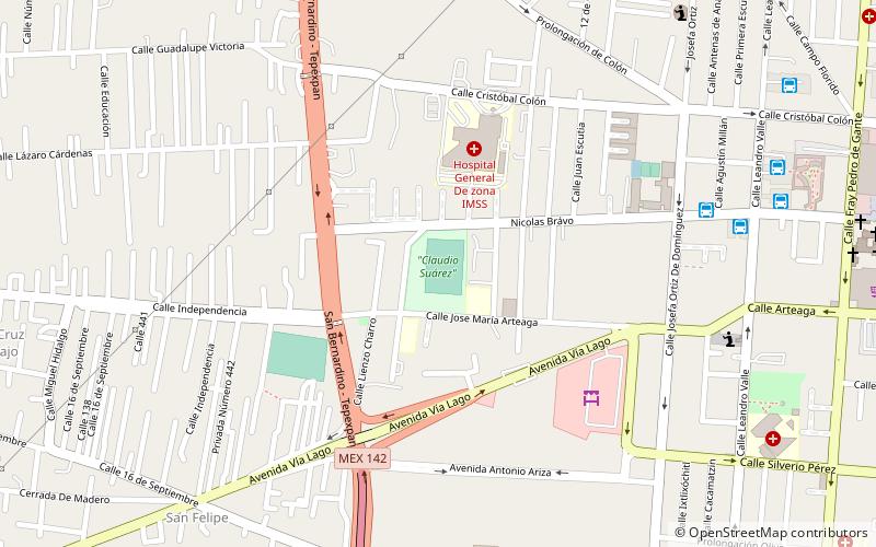 estadio municipal claudio suarez texcoco location map